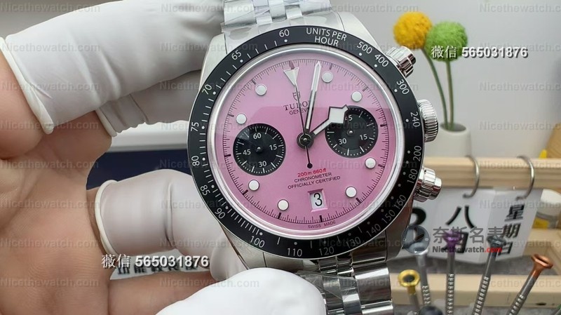 周杰伦同款粉面碧湾计时来了！ZF厂帝舵7750机芯版到底值不值得入？ | 奈斯探表