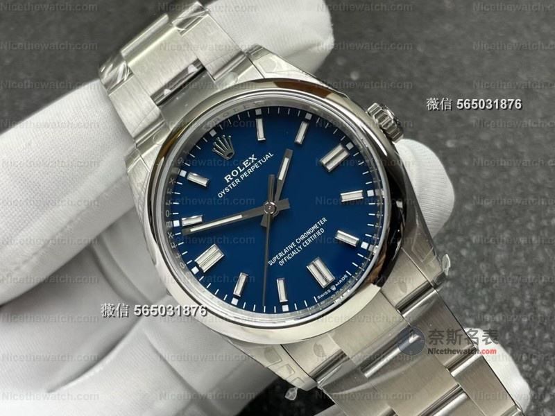 哑光莫兰迪蓝太高级！VS蚝式恒动41mm丹东3230机芯实测，70小时动储真香 | 奈斯探表