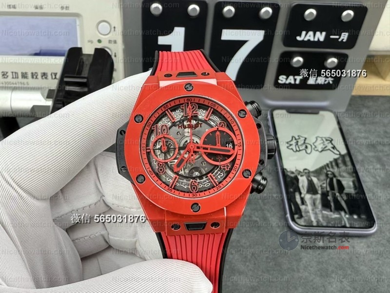 告别7750！BBF厂Big Bang红色魔力搭载自研UNICO机芯，真实计时+快拆表带太香了！ | 奈斯探表