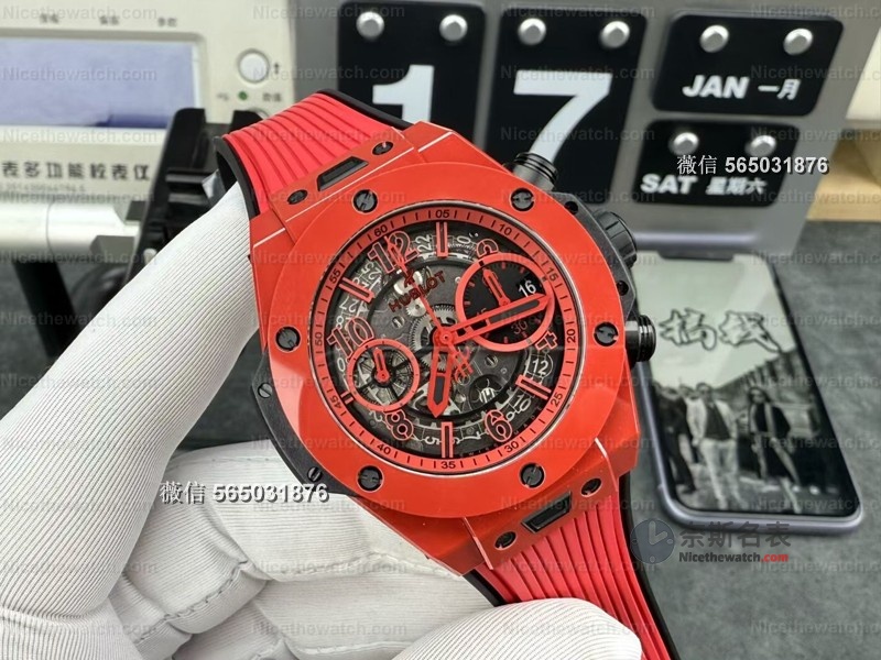 告别7750！BBF厂Big Bang红色魔力搭载自研UNICO机芯，真实计时+快拆表带太香了！ | 奈斯探表