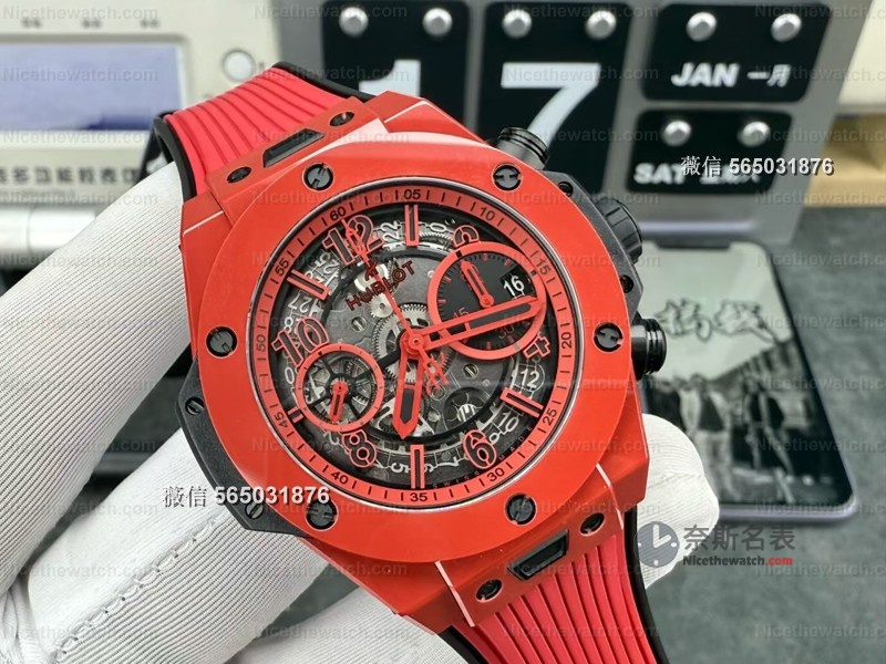 告别7750！BBF厂Big Bang红色魔力搭载自研UNICO机芯，真实计时+快拆表带太香了！ | 奈斯探表