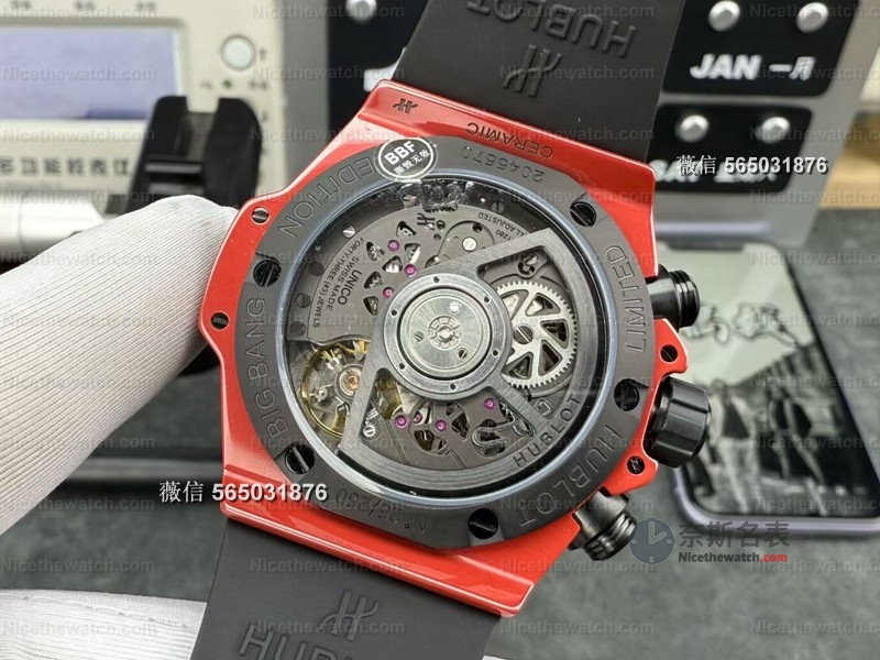 告别7750！BBF厂Big Bang红色魔力搭载自研UNICO机芯，真实计时+快拆表带太香了！ | 奈斯探表