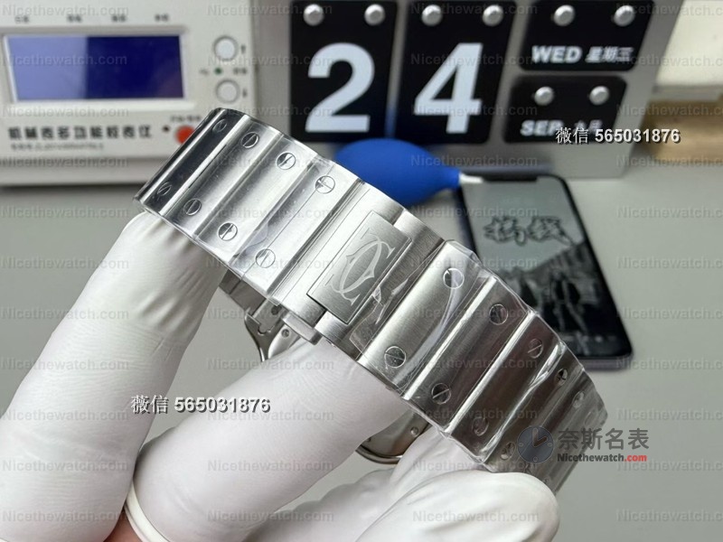 情侣表首选！BV工厂山度士35/39.8mm双尺寸实测，烤蓝指针+快拆表带细节太惊艳 | 奈斯探表