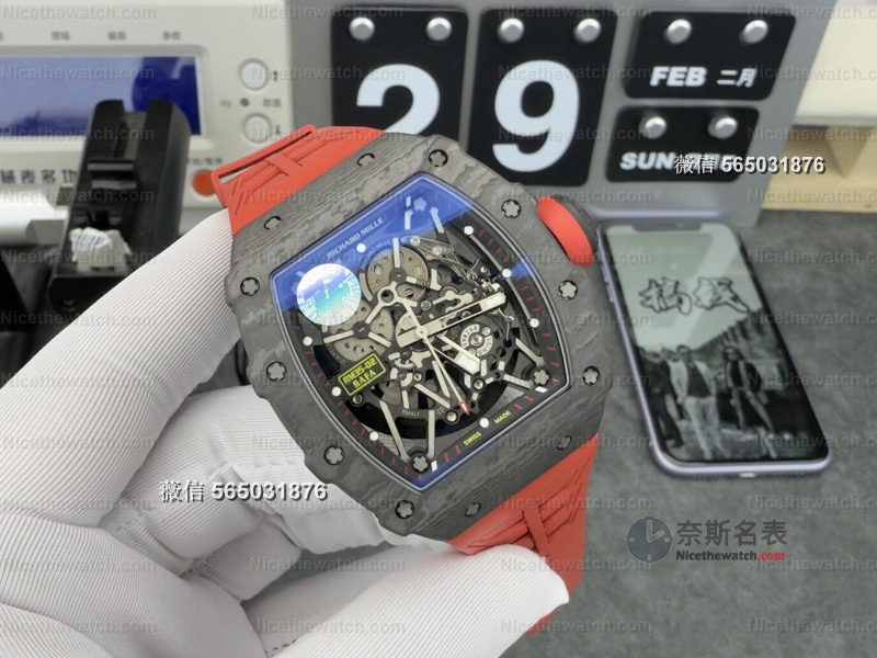 ZF厂2025重磅出击！理查德米勒RM35-02一体机芯真宝石，这次真的赢麻了？ | 奈斯探表
