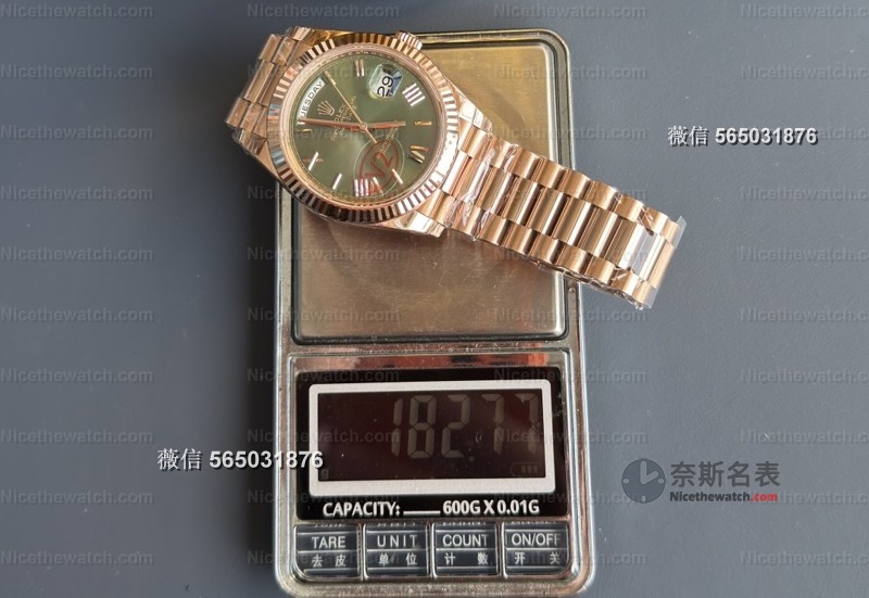 VS厂劳力士DD玫瑰金绿盘V2实测：182克真实压手感，丹东3255机芯到底有多能打？ | 奈斯探表