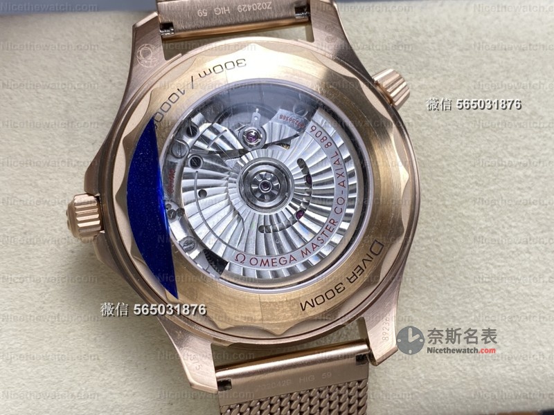 VS厂欧米茄海马300青铜金上手体验：复古金棕配色配上8806机芯，这块复刻表有点东西！ | 奈斯探表