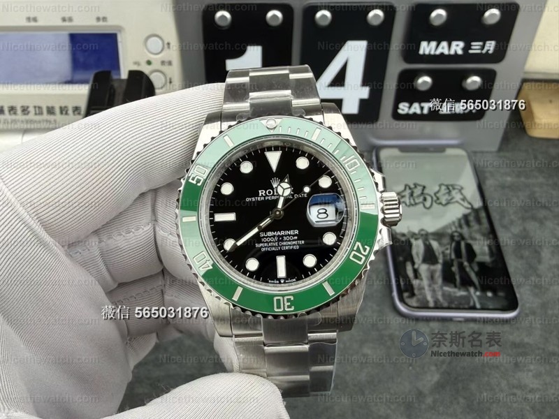 VS厂41mm绿水鬼实测：丹东3235机芯+70小时动力，这款复刻平替太顶了！ | 奈斯探表