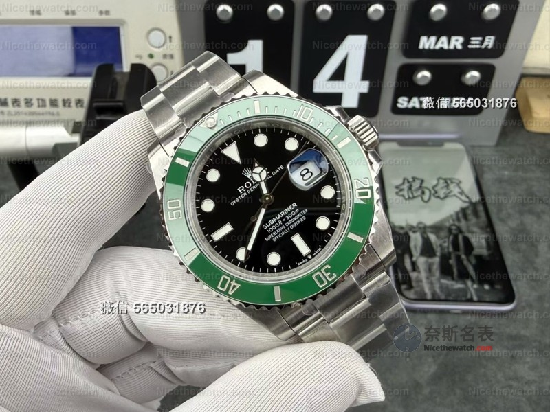 VS厂41mm绿水鬼实测：丹东3235机芯+70小时动力，这款复刻平替太顶了！ | 奈斯探表