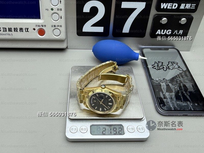 CBD厂黑冰糖V9实测：219克配重+18K真金电镀，这款复刻大金劳太压手了！ | 奈斯探表